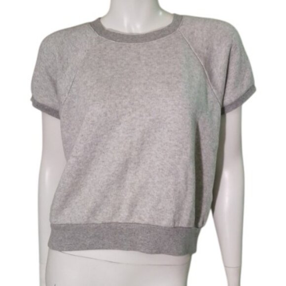 Rag and Bone grey short sleeve sweatshirt size S - Picture 2 of 7